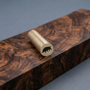 Divlja svinja ukrasni mozaik pin za dršku noža ručni rad