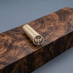 grb nemanjica dvoglavi orao - ukrasni mozaik pin za dršku noža ručni rad mesing i smola